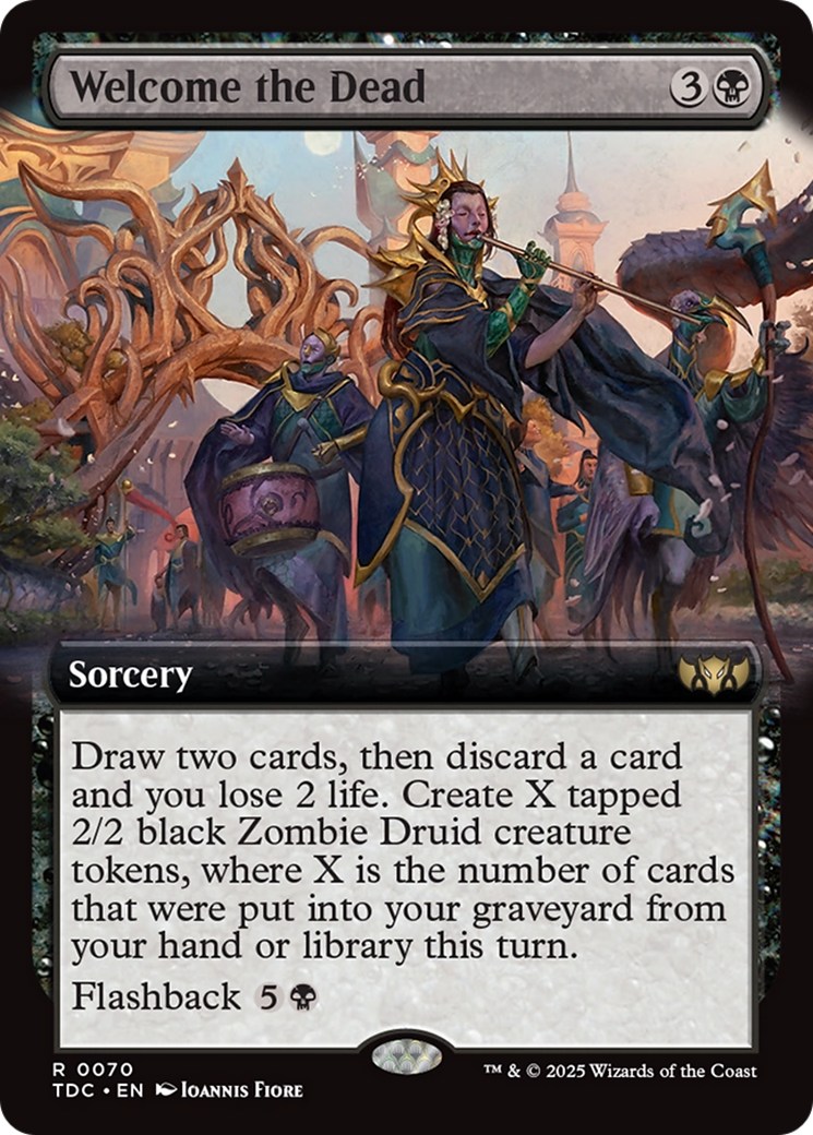 Image of Welcome the Dead (Extended Art) [Tarkir: Dragonstorm Commander]