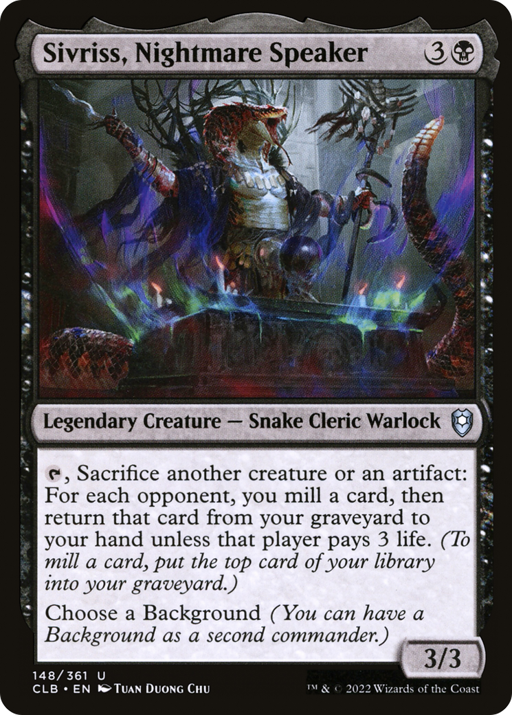 Image of Sivriss, Nightmare Speaker [Commander Legends: Battle for Baldur's Gate]