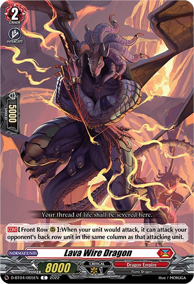 Image of Lava Wire Dragon (D-BT04/065EN) [Awakening of Chakrabarthi]