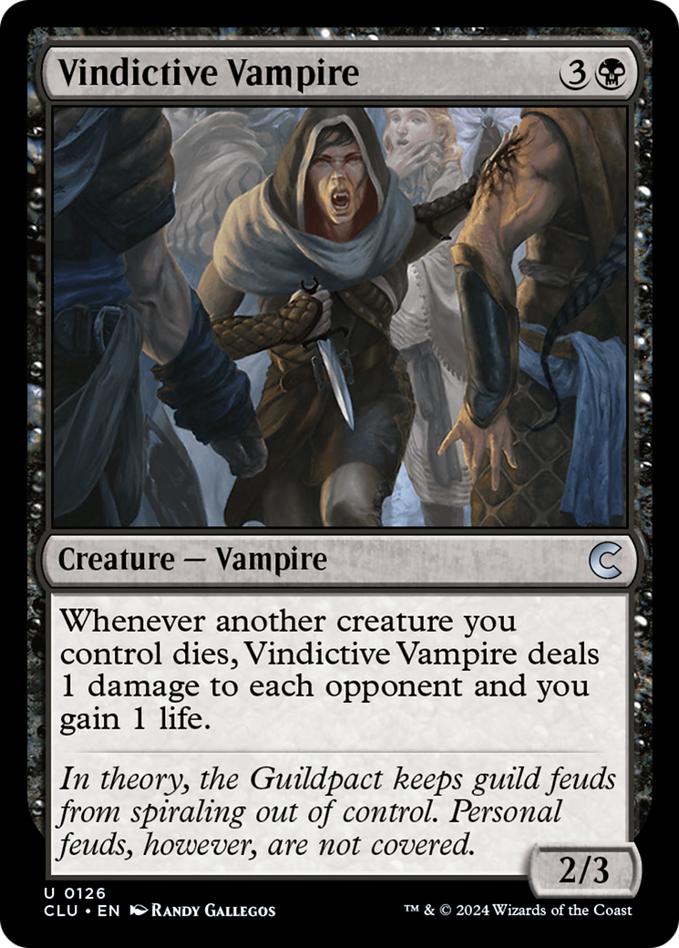 Image of Vindictive Vampire [Ravnica: Clue Edition]