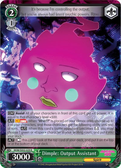 Image of Dimple: Output Assistant (MOB/SX02-029 R) [Mob Psycho 100]