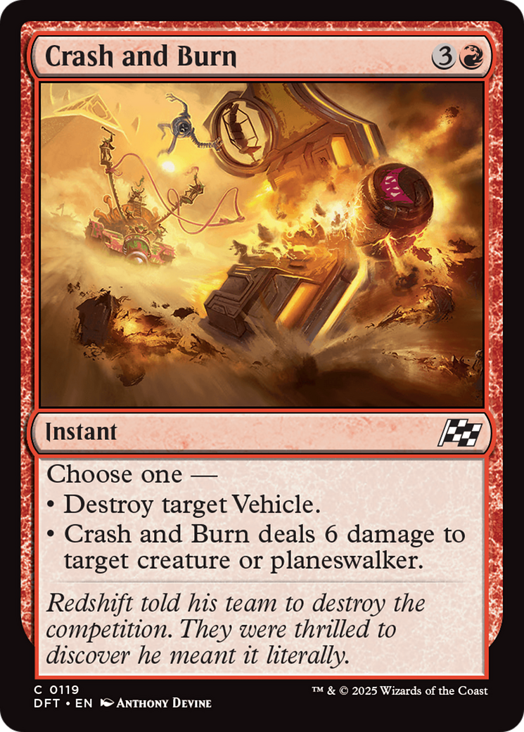 Image of Crash and Burn [Aetherdrift]