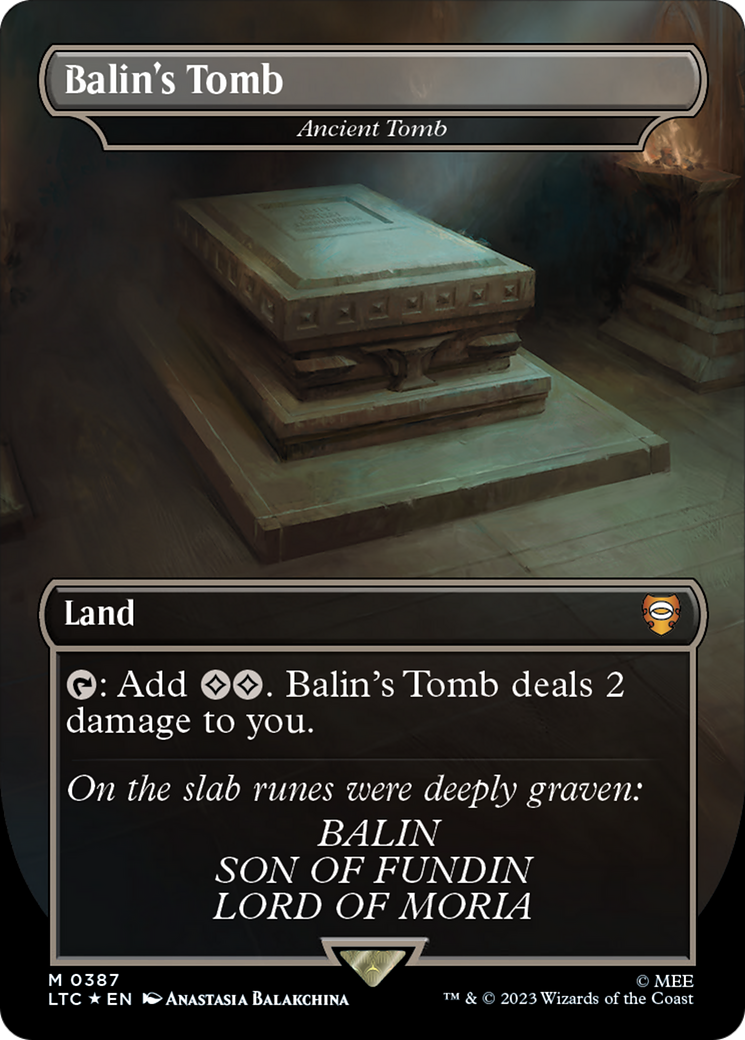 Image of Balin's Tomb - Ancient Tomb (Surge Foil Realms and Relics) [The Lord of the Rings: Tales of Middle-Earth Commander]