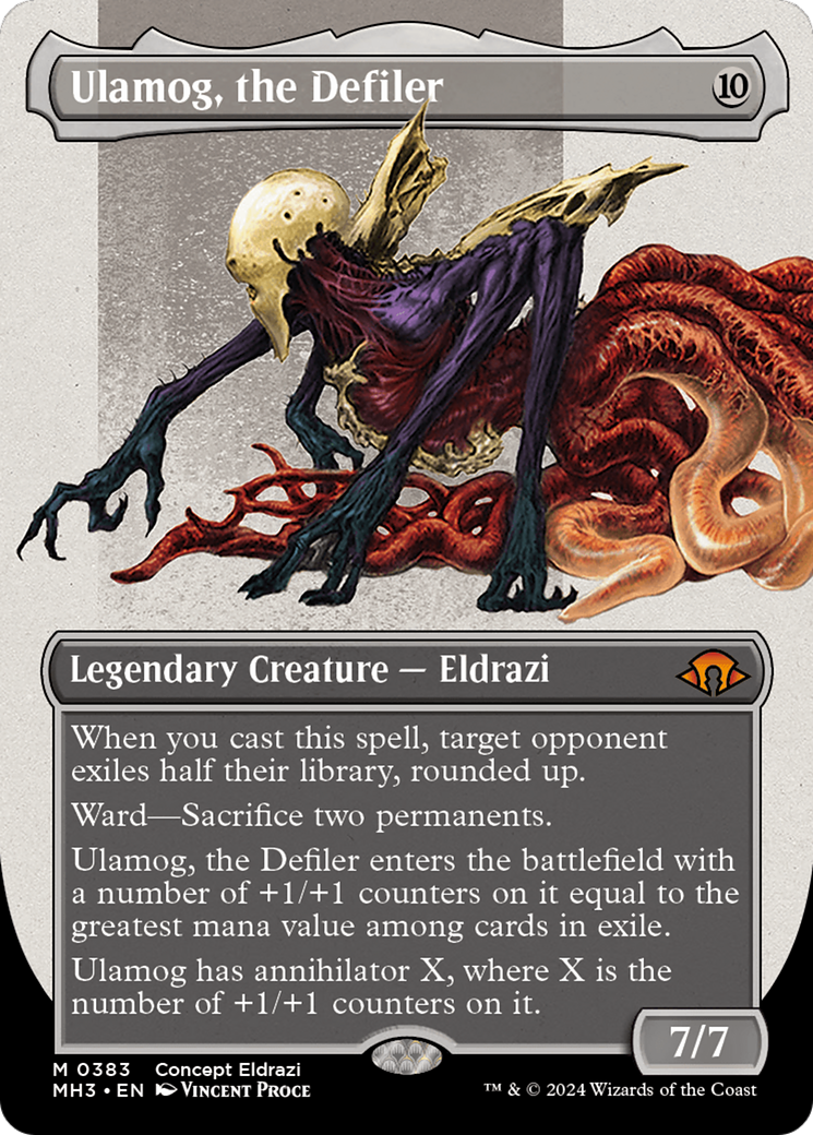 Image of Ulamog, the Defiler (Borderless) [Modern Horizons 3]