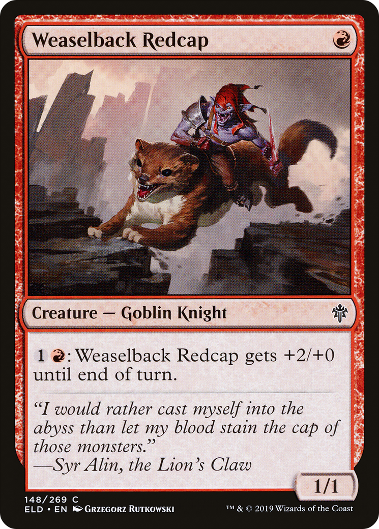 Image of Weaselback Redcap [Throne of Eldraine]