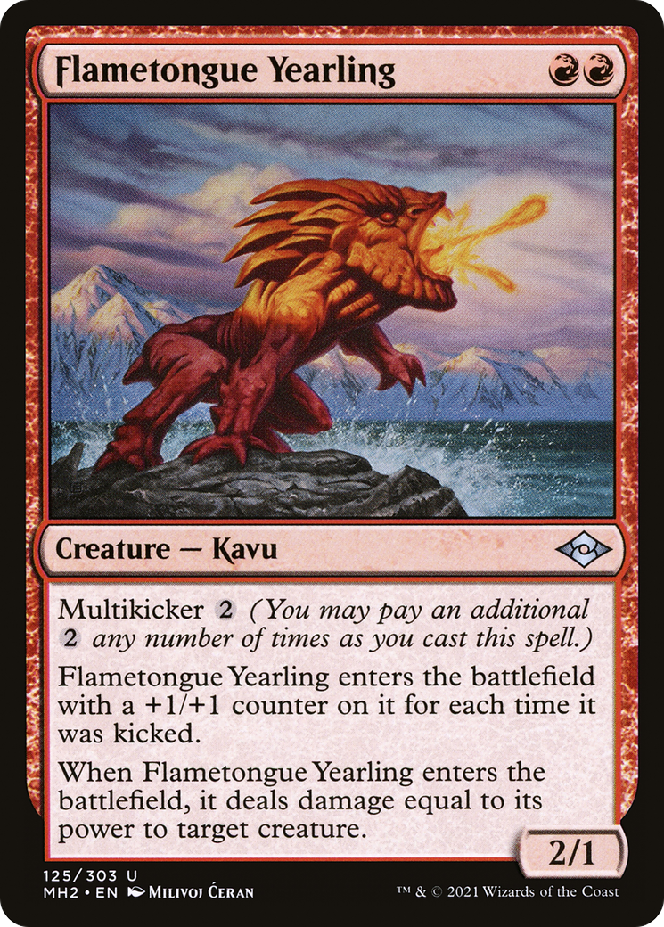 Image of Flametongue Yearling [Modern Horizons 2]