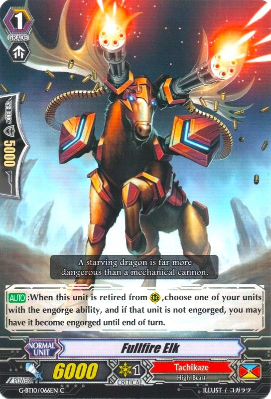Image of Fullfire Elk (G-BT10/066EN) [Raging Clash of the Blade Fangs]