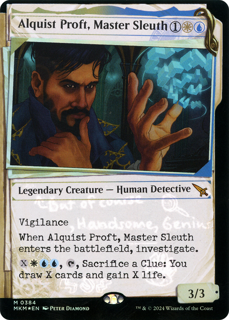 Image of Alquist Proft, Master Sleuth (Showcase) (Invisible Ink) [Murders at Karlov Manor]