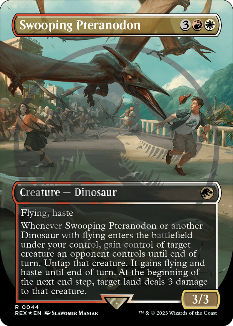 Image of Swooping Pteranodon (Emblem) (Borderless) [Jurassic World Collection Tokens]