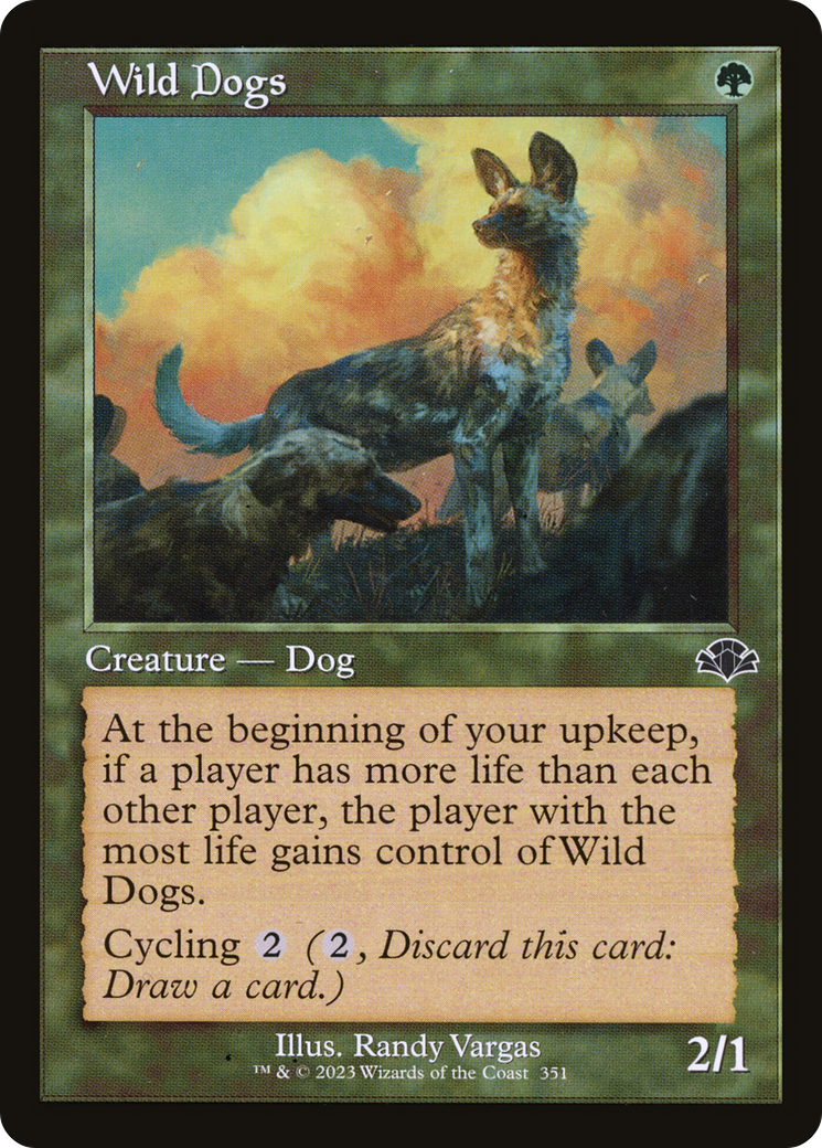 Image of Wild Dogs (Retro) [Dominaria Remastered]
