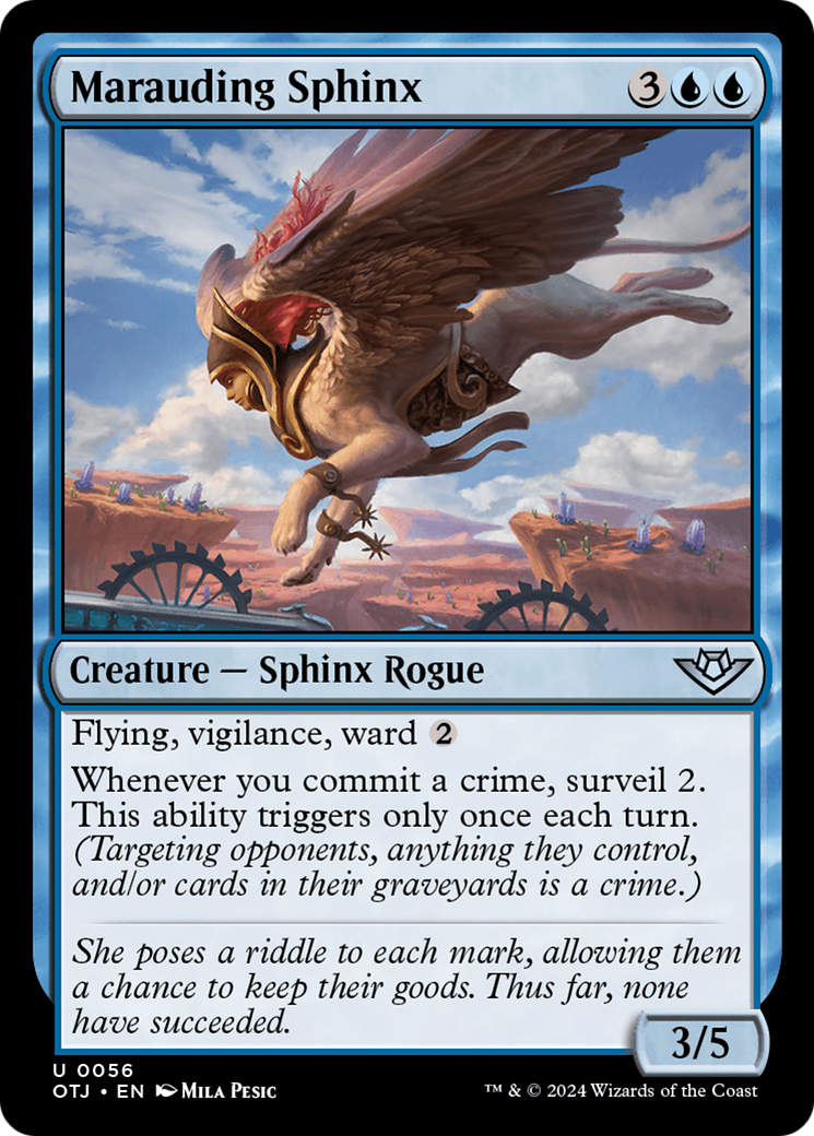 Image of Marauding Sphinx [Outlaws of Thunder Junction]
