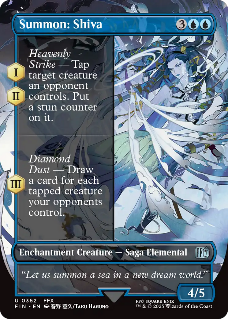 Image of Summon: Shiva (Borderless) [FINAL FANTASY]