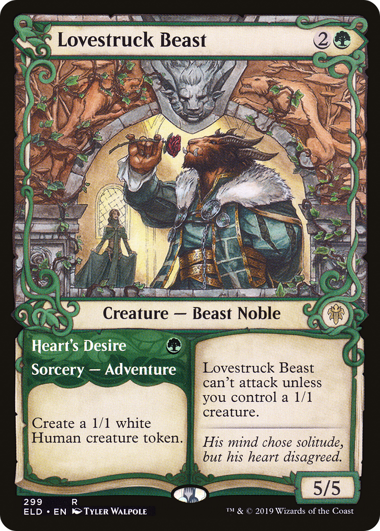 Image of Lovestruck Beast // Heart's Desire (Showcase) [Throne of Eldraine]