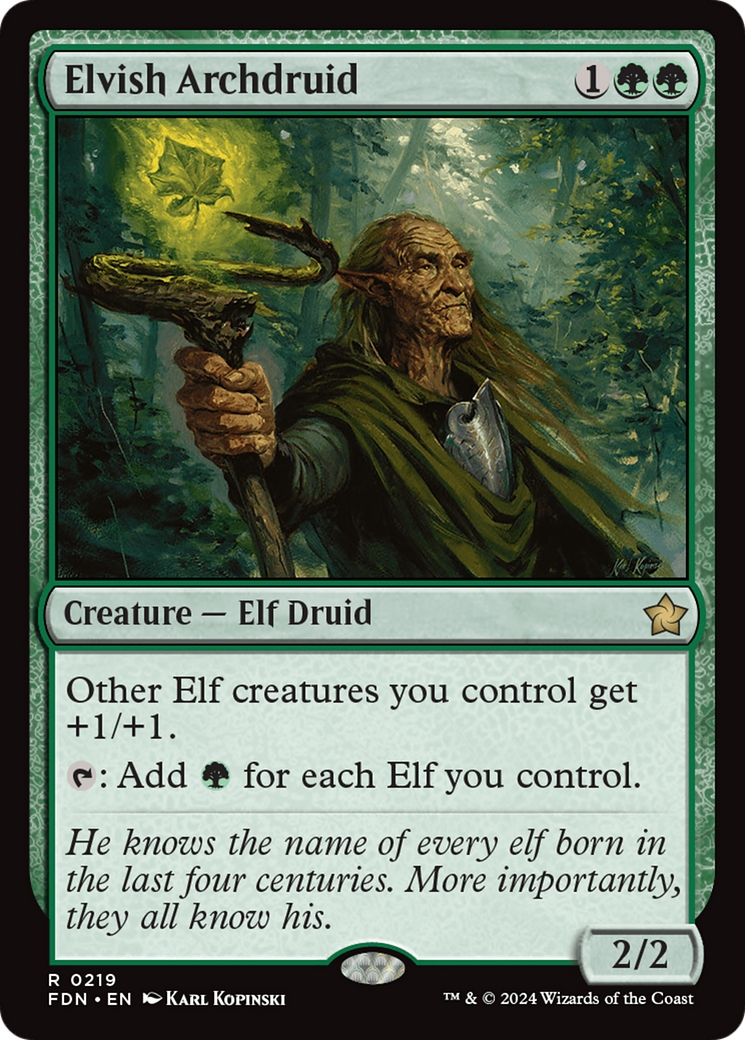 Image of Elvish Archdruid [Foundations]