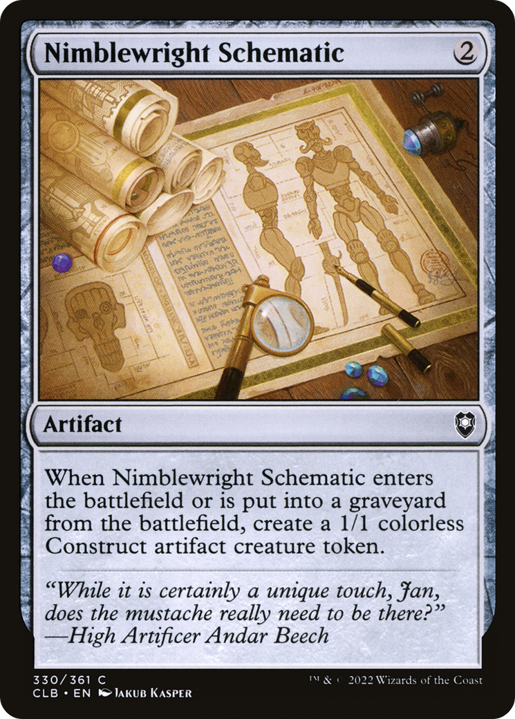 Image of Nimblewright Schematic [Commander Legends: Battle for Baldur's Gate]