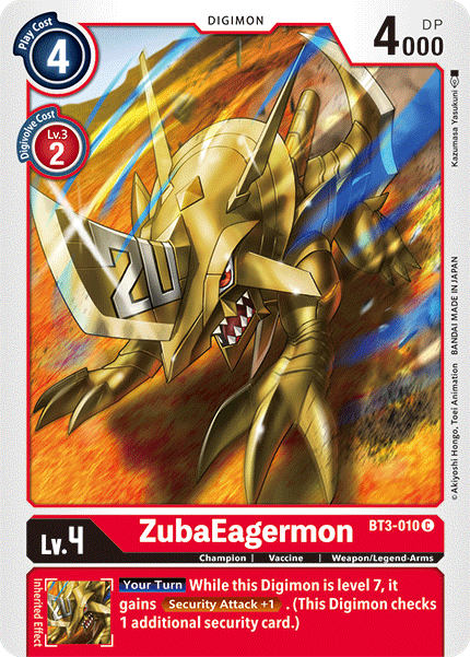 Image of ZubaEagermon [BT3-010] [Release Special Booster Ver.1.5]