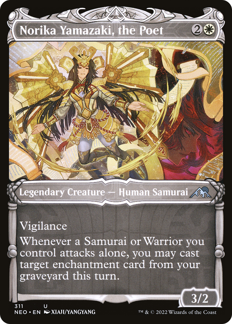 Image of Norika Yamazaki, the Poet (Showcase Samurai) [Kamigawa: Neon Dynasty]