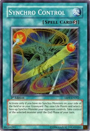 Image of Synchro Control [ABPF-EN062] Super Rare