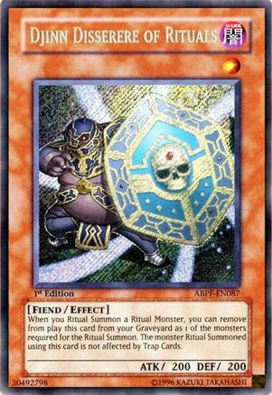 Image of Djinn Disserere of Rituals [ABPF-EN087] Secret Rare