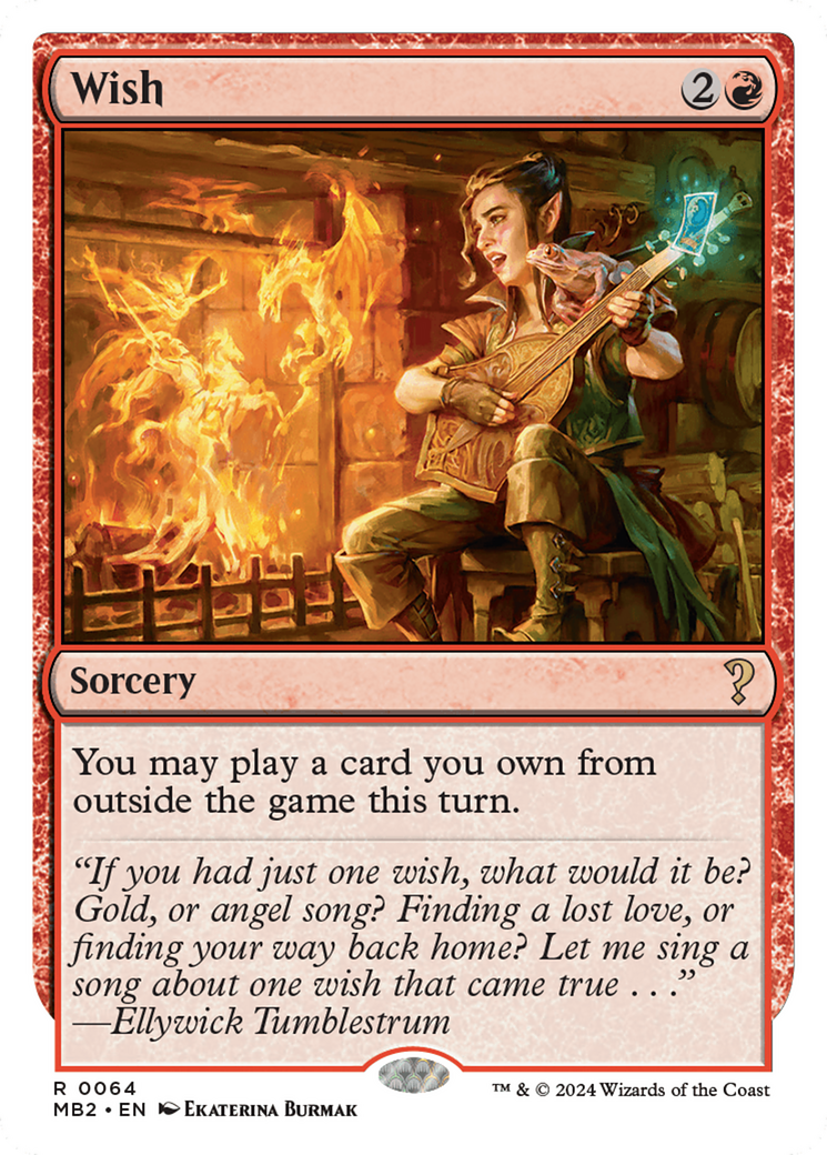 Image of Wish (White Border) [Mystery Booster 2]