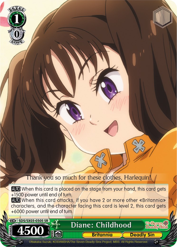 Image of Diane: Childhood (SDS/SX03-030S SR) [The Seven Deadly Sins]