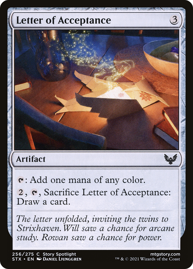 Image of Letter of Acceptance [Strixhaven: School of Mages]