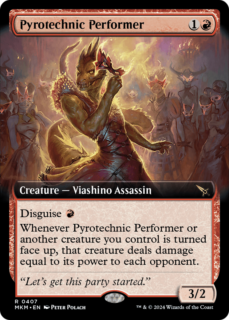 Image of Pyrotechnic Performer (Extended Art) [Murders at Karlov Manor]