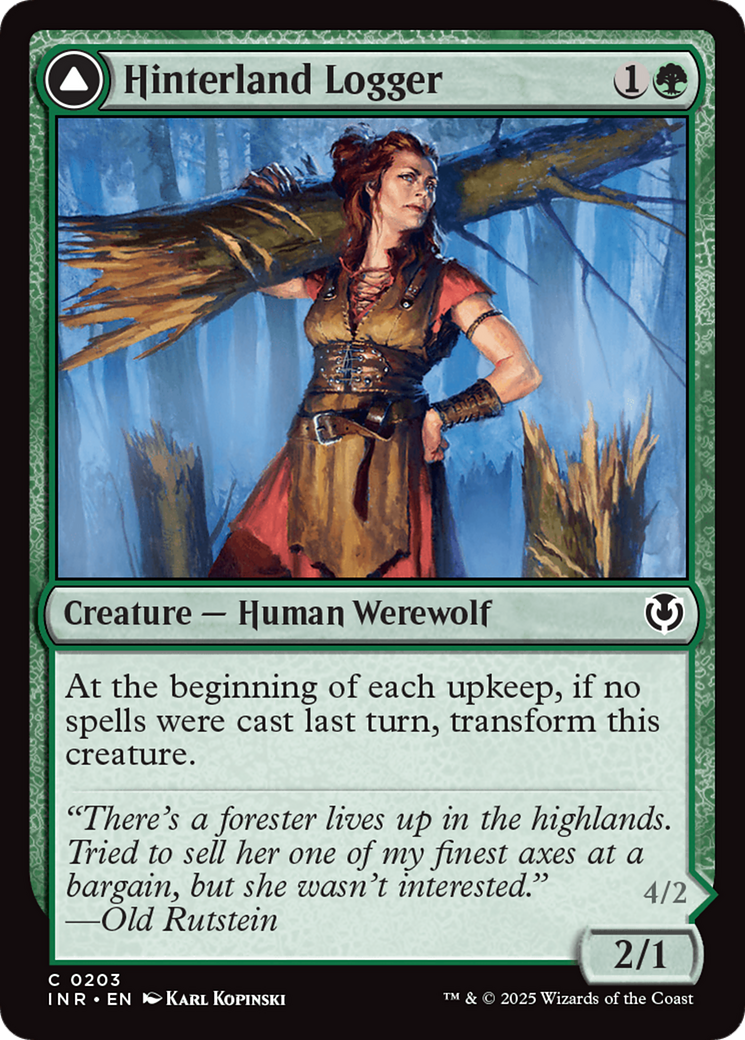 Image of Hinterland Logger // Timber Shredder [Innistrad Remastered]