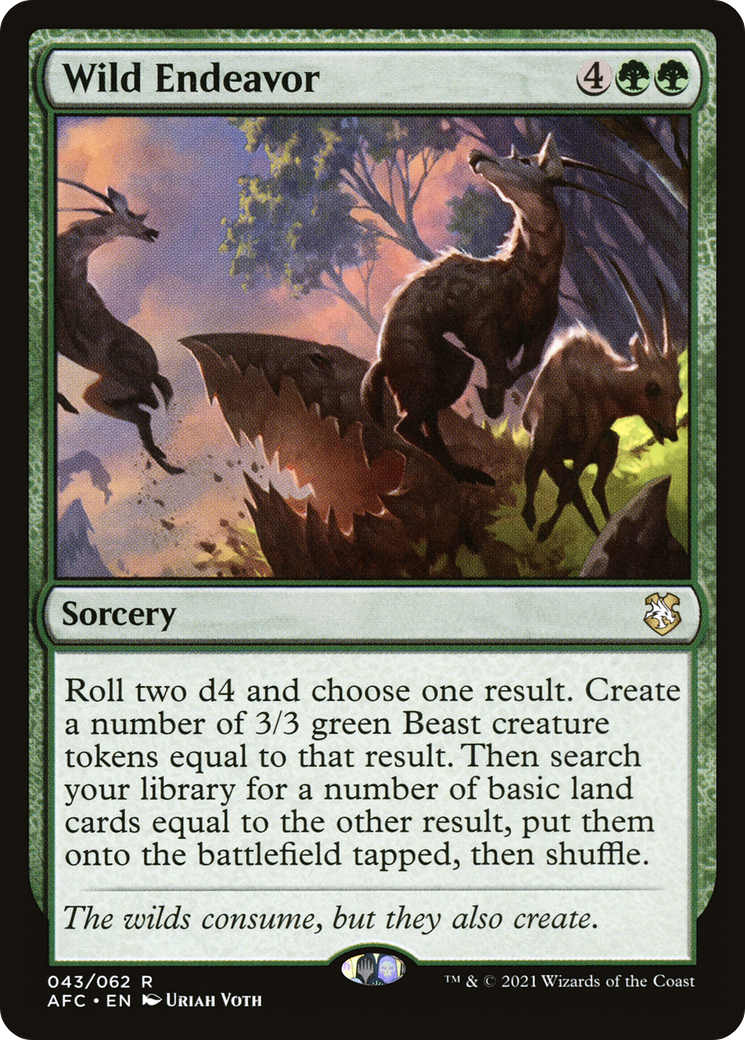 Image of Wild Endeavor [Dungeons & Dragons: Adventures in the Forgotten Realms Commander]