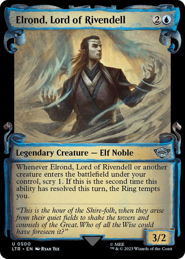 Image of Elrond, Lord of Rivendell [The Lord of the Rings: Tales of Middle-Earth Showcase Scrolls]