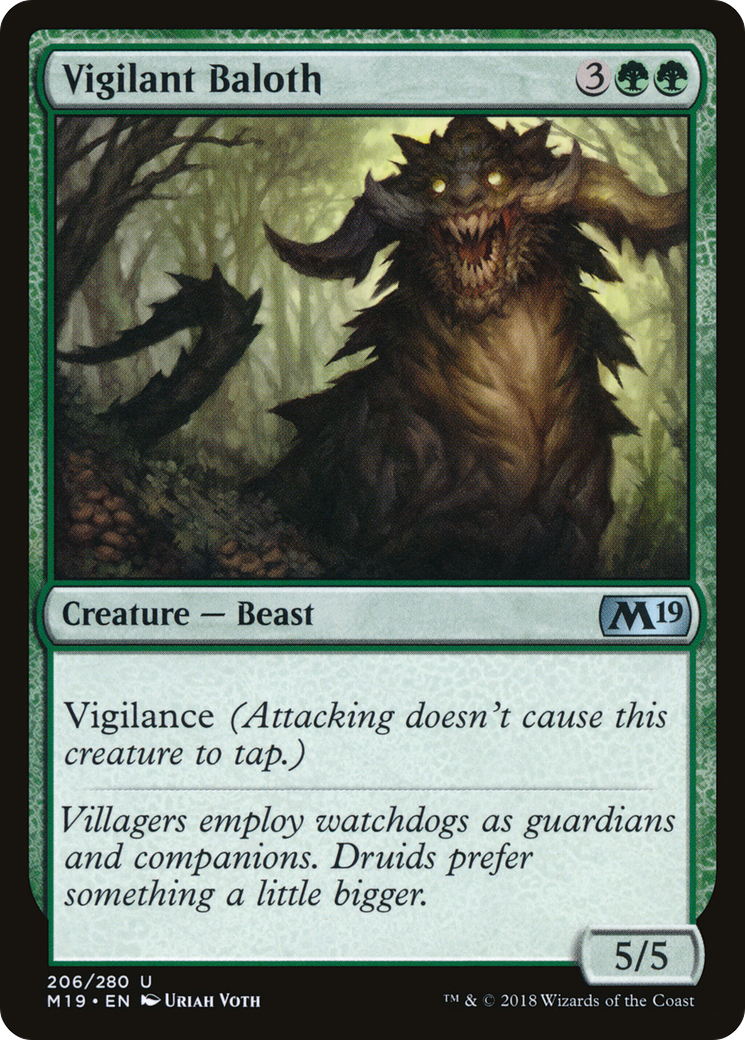 Image of Vigilant Baloth [Core Set 2019]