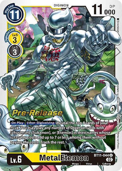 Image of MetalEtemon [BT11-044] [Dimensional Phase Pre-Release Promos]