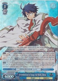 Image of Determination to Change the World, Shiroe (LH/SE20-E32 R) (Alternate Art Foil) [LOG HORIZON]
