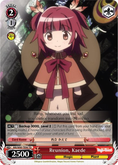 Image of Reunion, Kaede (MR/W80-TE06 TD) [Magia Record: Puella Magi Madoka Magica [Side Story] (Anime)]