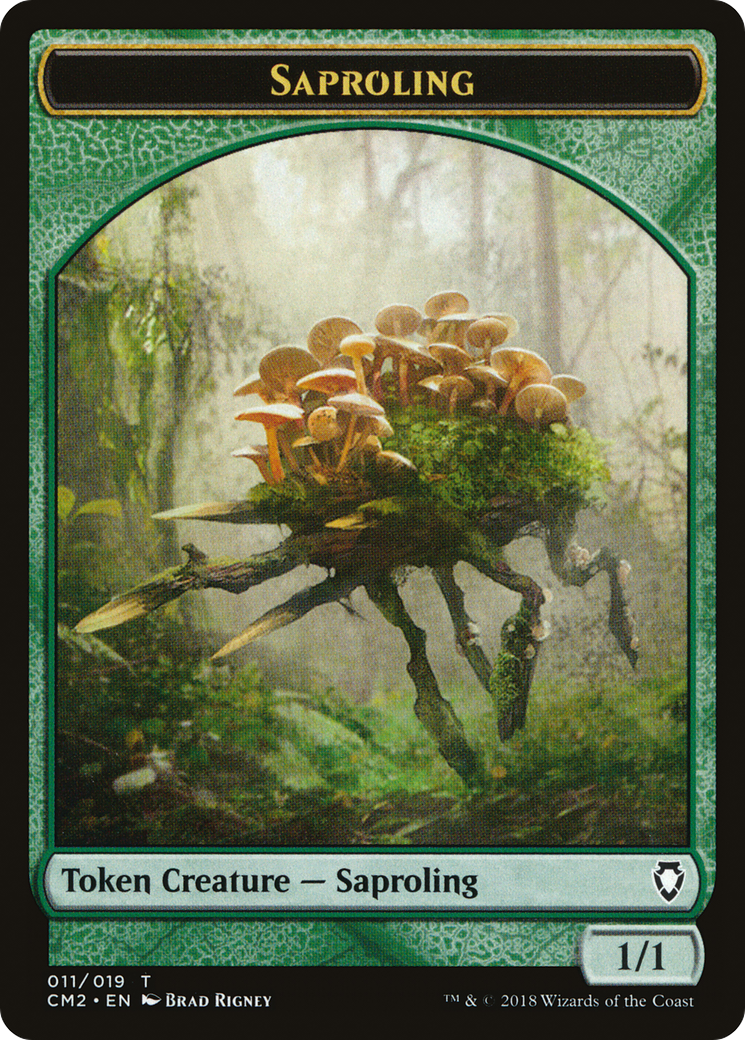 Image of Saproling Token [Commander Anthology Volume II Tokens]