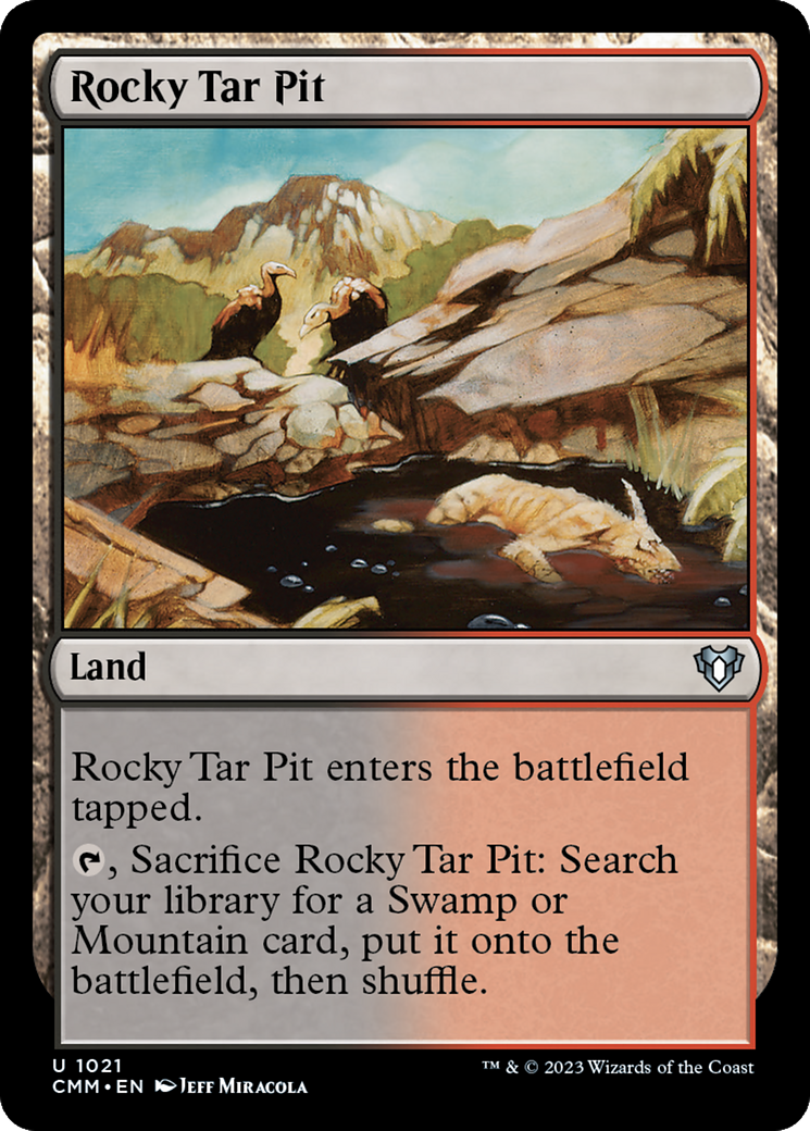 Image of Rocky Tar Pit [Commander Masters]