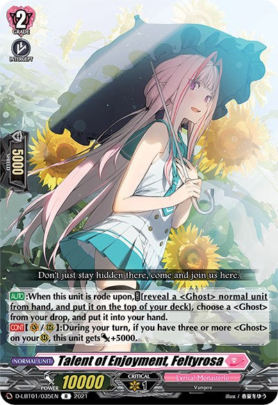 Image of Talent of Enjoyment, Feltyrosa (D-LBT01/035EN) [Lyrical Melody]