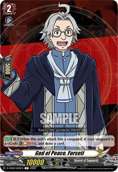 Image of God of Peace, Forseti (D-TB02/069EN) [Record of Ragnarok]