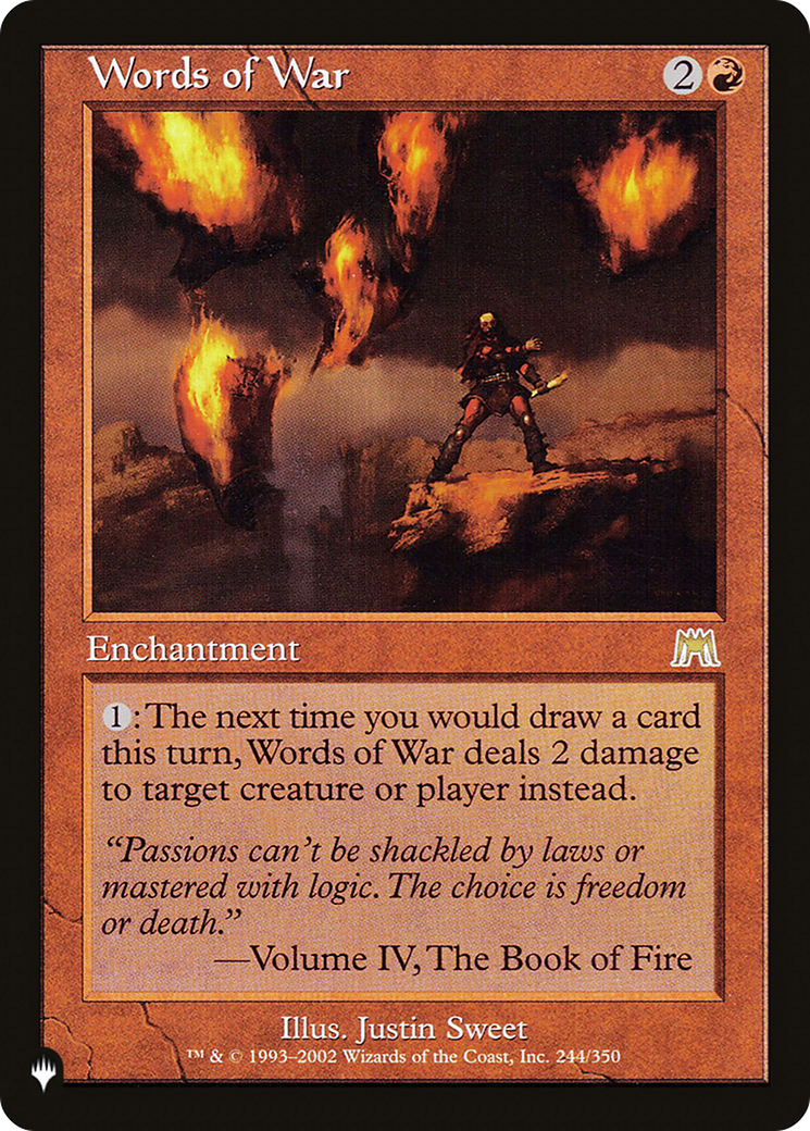 Image of Words of War [The List]
