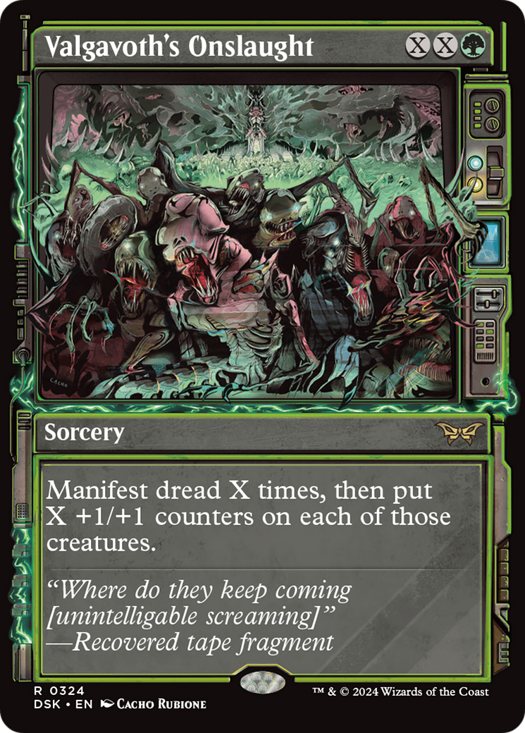 Image of Valgavoth's Onslaught (Showcase) [Duskmourn: House of Horror]