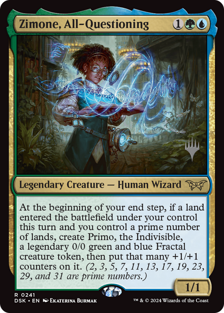 Image of Zimone, All-Questioning (Promo Pack) [Duskmourn: House of Horror Promos]