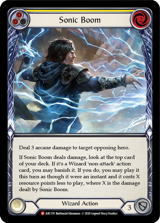 Image of Sonic Boom [U-ARC119] (Arcane Rising Unlimited)  Unlimited Rainbow Foil