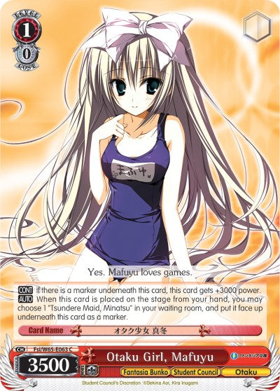 Image of Otaku Girl, Mafuyu (Fsi/W65-E063 C) [Fujimi Fantasia Bunko]