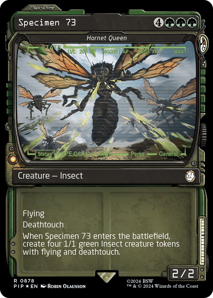 Image of Specimen 73 - Hornet Queen (Showcase) (Surge Foil) [Fallout]