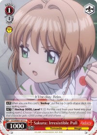 Image of Sakura: Irresistible Pull (CCS/WX01-071 C) [Cardcaptor Sakura: Clear Card]