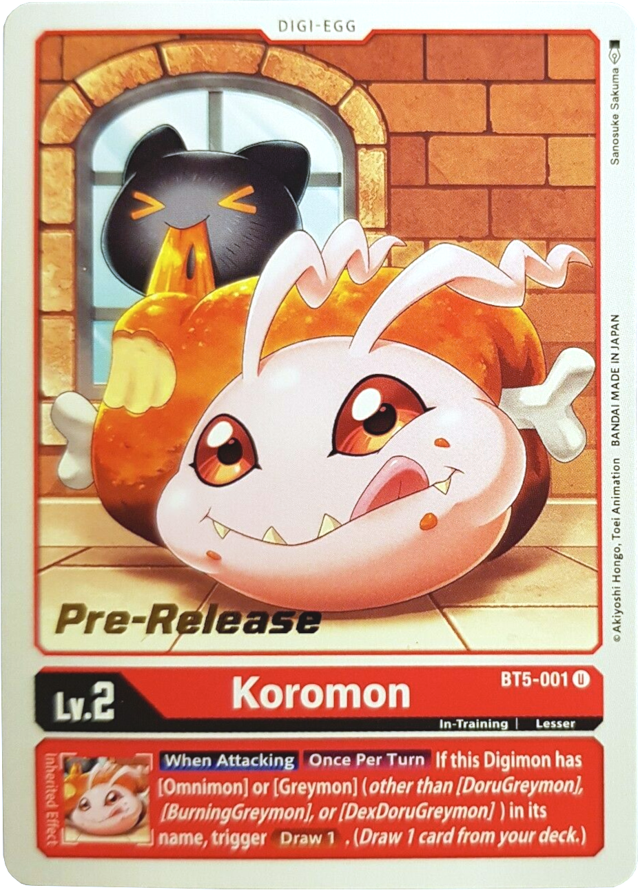 Image of Koromon [BT5-001] [Battle of Omni Pre-Release Promos]
