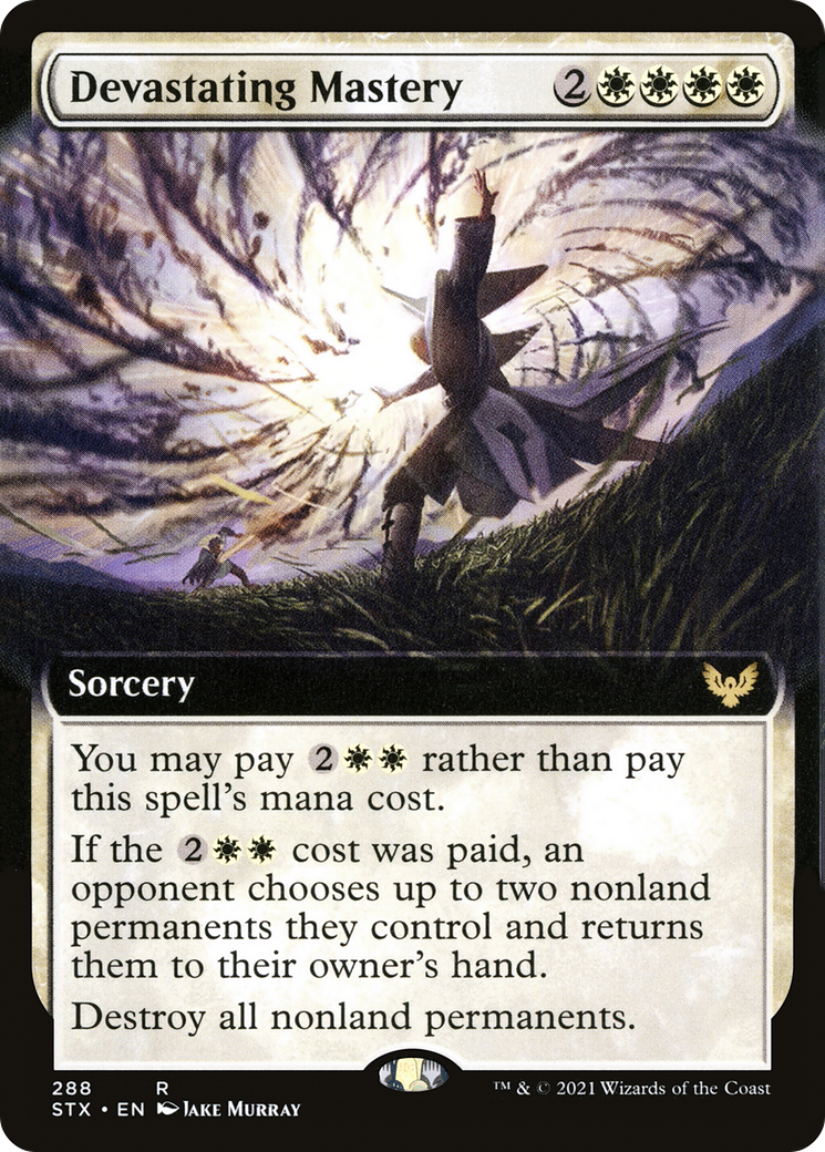 Image of Devastating Mastery (Extended Art) [Strixhaven: School of Mages]