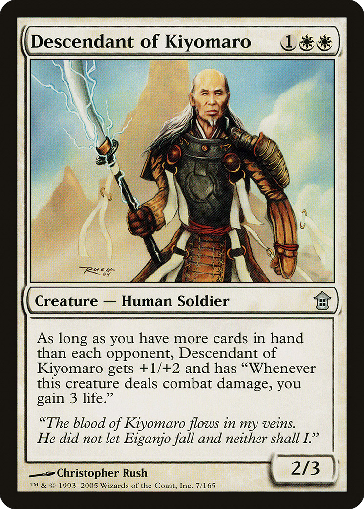 Image of Descendant of Kiyomaro [Saviors of Kamigawa]