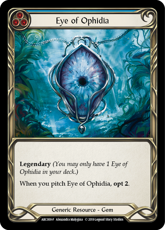 Image of Eye of Ophidia [ARC000-F] (Arcane Rising)  1st Edition Cold Foil