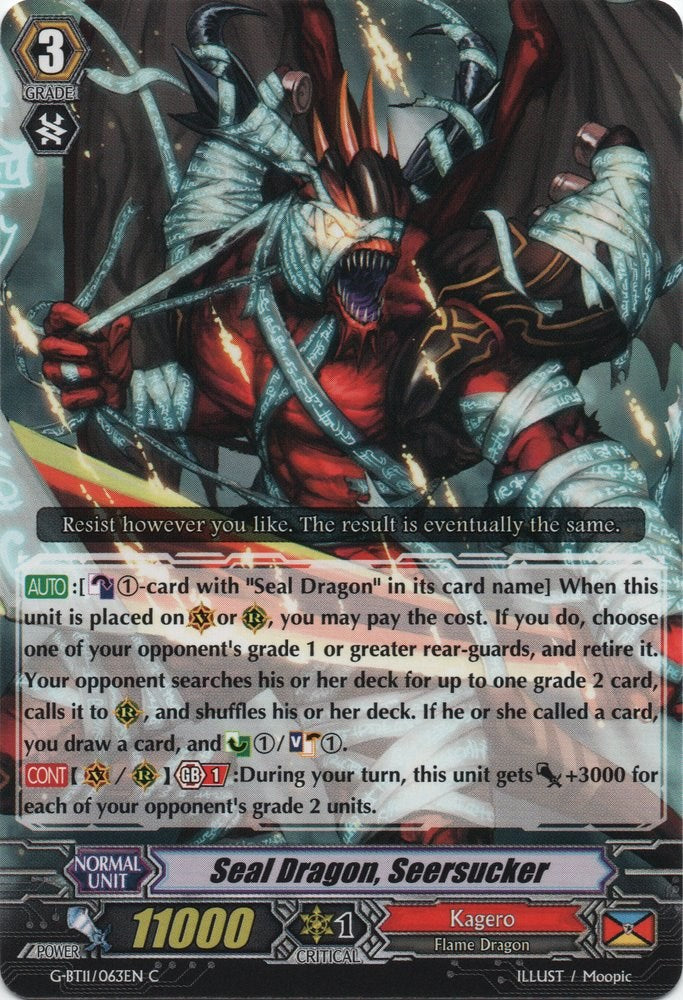 Image of Seal Dragon, Seersucker (G-BT11/063EN) [Demonic Advent]